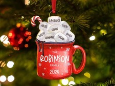 Christmas Ornaments Marshmallow Family Ornament Personalized Family GLC057502