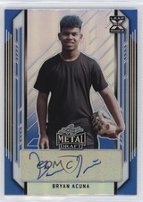2021 Leaf Metal Draft Blue Rainbow 18/35 Bryan Acuna #BA-BA1 Auto 1b8