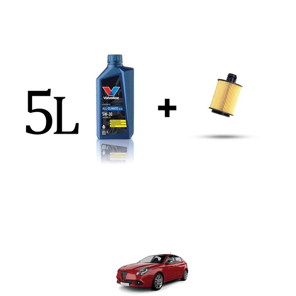 ÖLfilter Kit Und 5L FüR Alfa Romeo Giulietta (940) 1.6 Jtdm 16V 77Kw Ab 2010-image