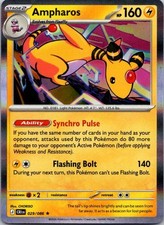 Ampharos 029/086 Rare Chaos Rising Pokemon Holo Near Mint