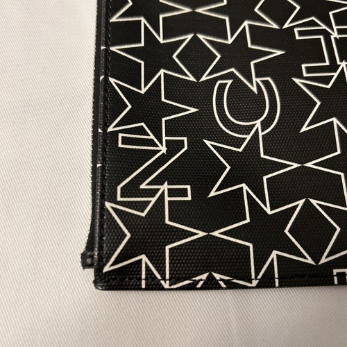 Givenchy Star Black Clutch Envelope Pouch Zip 13”x9” - Picture 10 of 20