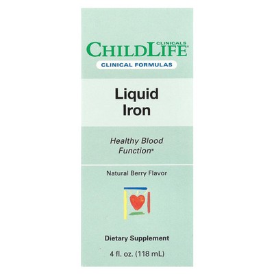 Liquid Iron, Natural Berry, 4 fl oz (118 ml)