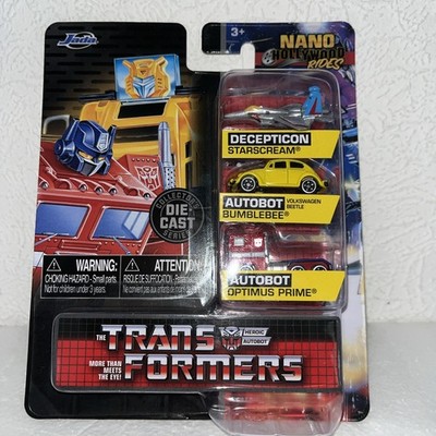Jada Metals Nano Hollywood Rides Transformers G1 Die-Cast Fahrzeug 3er Pack (NV-4)