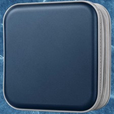 48 Disc Cd Case Holder Dvd Storage Bag Wallet Portable Vcd Organizer Dark Blue
