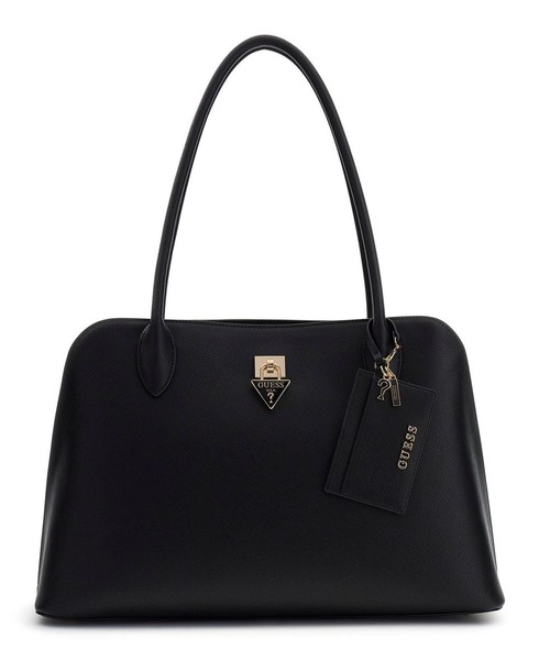 Guess Patsie Tote Schultertasche Kartenhalter Tasche Black Schwarz Neu-image