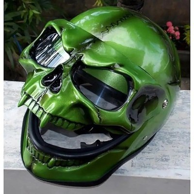 Skeleton Skull Full Face Mask Latex For Motorcycle Style Cosplay Halloween