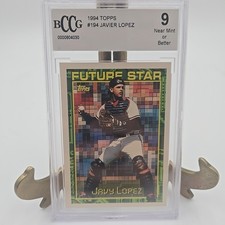 Javy Lopez 1994 Topps Future Stars Baseball Card #194 BCCG 9
