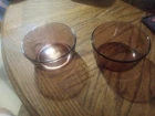 Set Of (2) Pyrex Cranberry 2 Cup 500 ml Souffle Dish Custard Cup Bowl 7200 Lot