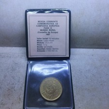 1987 - 10 Escudos Coin - Portugal - Uncirculated in wallet