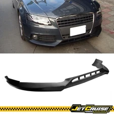 Fits 09-12 Audi A4 B8 Quattro Euro-R Style Front Bumper Lip Spoiler PU Unpainted