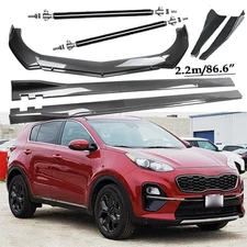 Carbon Fiber Front Bumper Lip Spoiler Side Skirt Body Kits For KIA Sportage