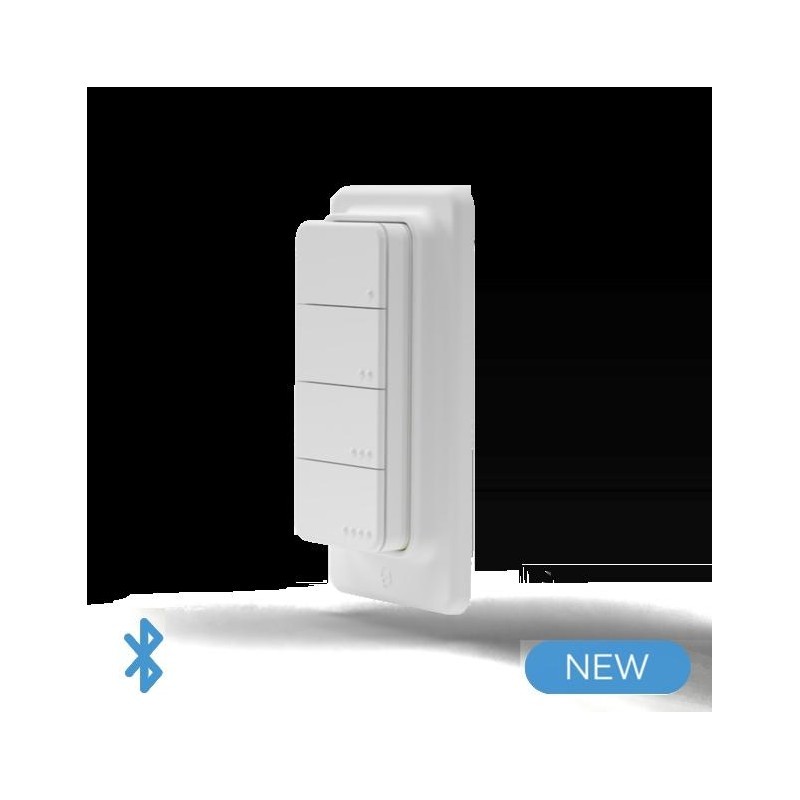Shelly BLU RC Button 4 ZB - Telecomando a muro con 4 tasti Bluetooth + ZIGBEE - Immagine 2