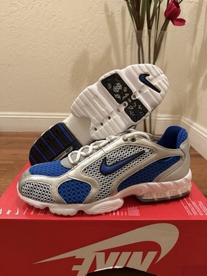 Nike Air Zoom Spiridon Cage 2 Royal Blue Silver Men s Size 13 CJ1288-002
