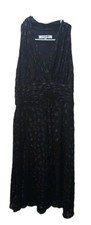 Evan Picone Ĺittle Black Dress Women Sz 8 Black Metallic Polka Dots Marilyn Glam