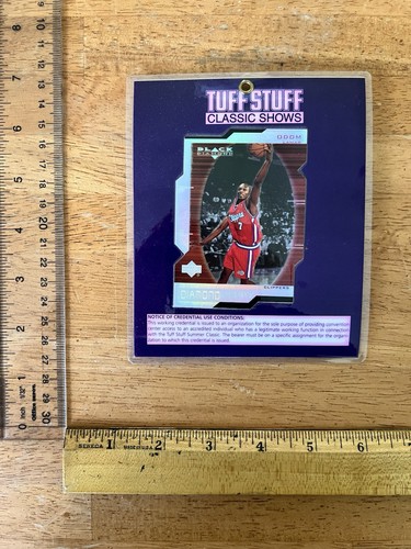 1999 Ud Black Diamond Die Cut Lamar Odom Rc Rookie Card Tuff Stuff Sp BADGE 1/1 - Picture 2 of 3