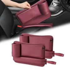 Car Seat Gap Filler Organizer 2 Pack, Car Seat Organizer with Cup Holders, 3-...
