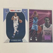 Panini NBA Hoops Rookie Desmond Bane Memphis Grizzlies Card Lot of 2