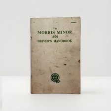 Morris Minor 1000 Owners Manual Drivers Hand-book Service Repair Engine Guide