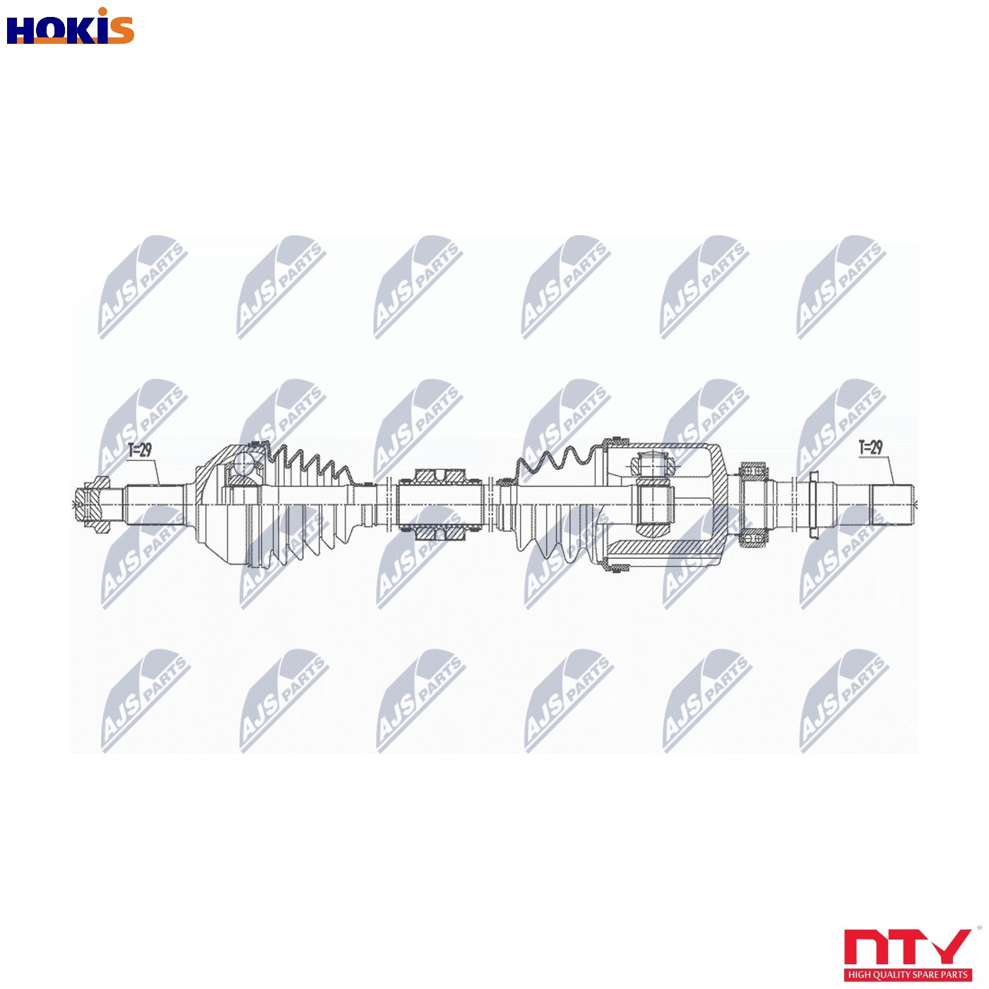 Nty Driveshaft For Nissan X-Trail T31 08- Renault Koleos 08 - Image 5