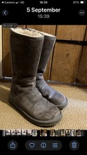 Ugg Grey Knightsbridge Long Boots W7/ UK5.5  *24 HR SAlE*