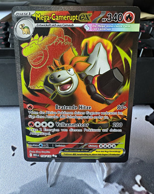 Pokémon TCG Mega-Camerupt EX 156/132 Deutsch Holo Phase 1 340 KP 2025