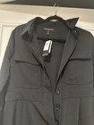 Banana Republic Black Satin Utility Wide Leg Jumpsuit Women’s Size 6 Petite New — photo 3