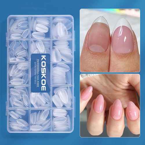 300pcs/Box Ultra Short Matte French False Nails Press On Acrylic Fake Nails - Picture 3 of 19