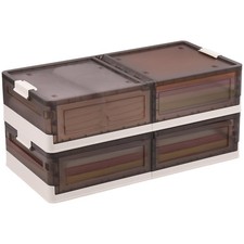 2 Pack under Bed Storage with Wheels 17.2Gal Stackable under Bed Storage Contai