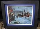Civil War CUSTOM Framed Matted Print WINTER RIDERS Raleigh NC Confederate 1863