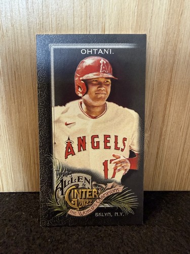 2022 SHOHEI OHTANI-TOPPS ALLEN & GINTER X (MINI BLACK VARIATION) SSP-ANGELS-MVP!