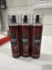 Lot of 3 VAMPIRE BLOOD Bath Body Works Fine Fragrance Mist 8 oz Halloween NEW