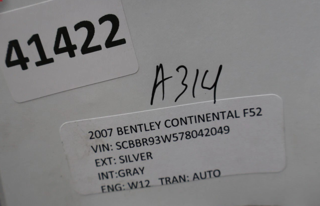 03-12 Bentley Continental Rear Left Driver Side AC A/C Air Vent 3W0819203H OEM