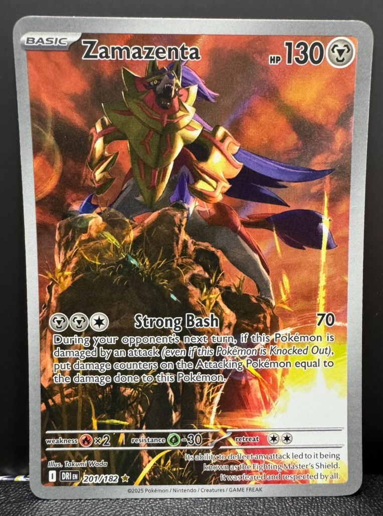 Zamazenta 201/182 Sv10: Destined Rivals Holo IR Illustration Rare NM