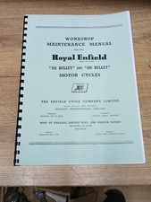 Royal Enfield Bullet 350 & 500 Workshop Manual 1950-56 - REW06