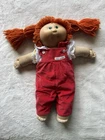​Vintage 1985 Cabbage Patch Kids Doll Coleco Red Hair Green Eyes Blue Signature