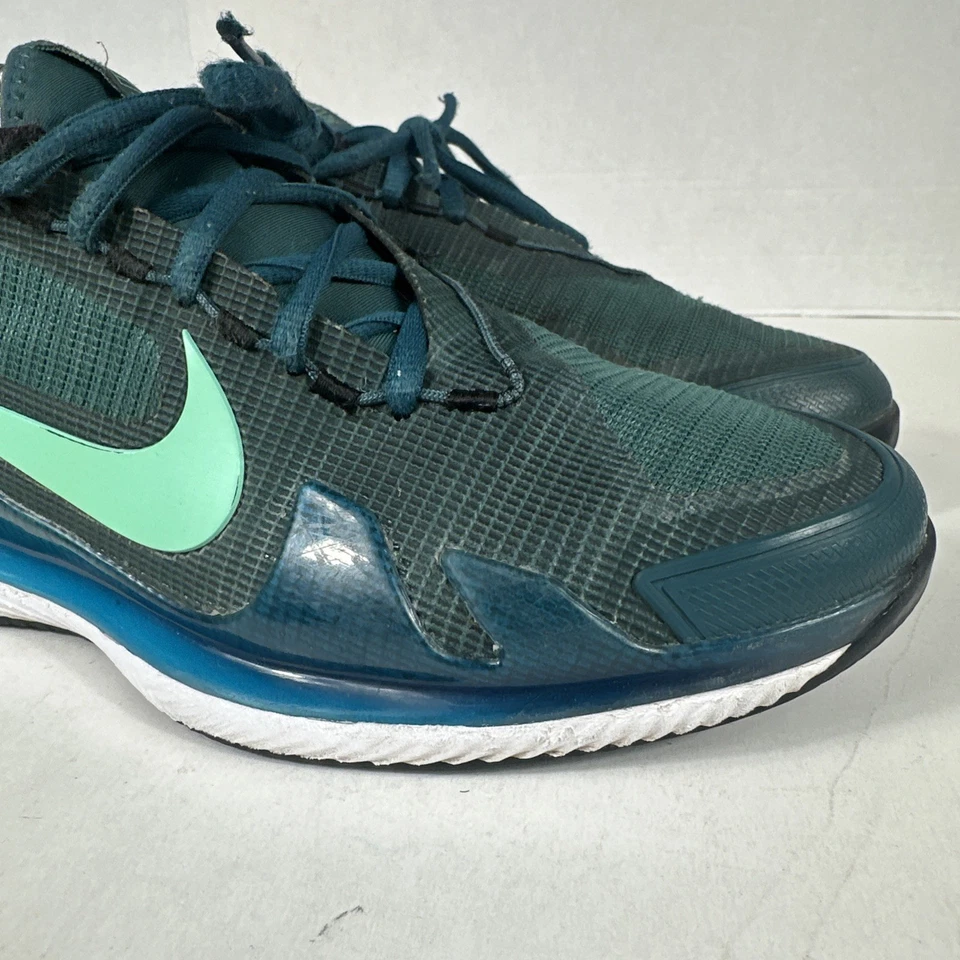 Nike Court Air Zoom Vapor Pro Green Tennis Shoe Mens Size 9 *FLAWS* *DAMAGE*!!!! - Image 2 of 4
