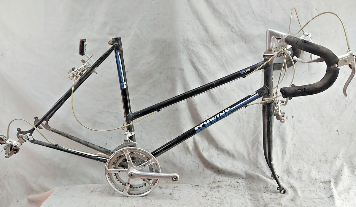 1983 Schwinn World Road Bike Frame Set Small 53cm Lugged Steel