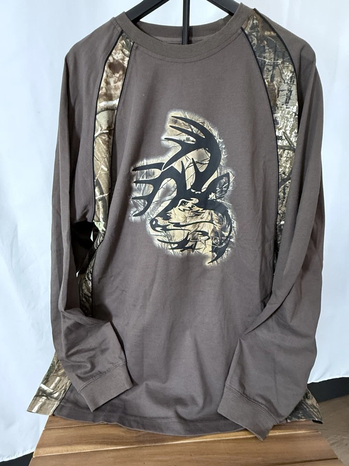 Camisa Legendaria Cola Blanca Original Equipo de Ciervo Camuflada Manga Larga XL Caza Exterior Foto 4 de 4