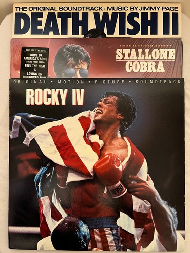 Soundtrack Vinyl Schallplatte Lot Death Wish II Cobra Rocky IV Jimmy Page Stallone