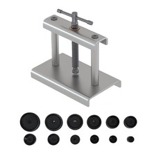 Watch Cover Press Tool Set with 12 Molds for Case Back Closing and Watch Repair
