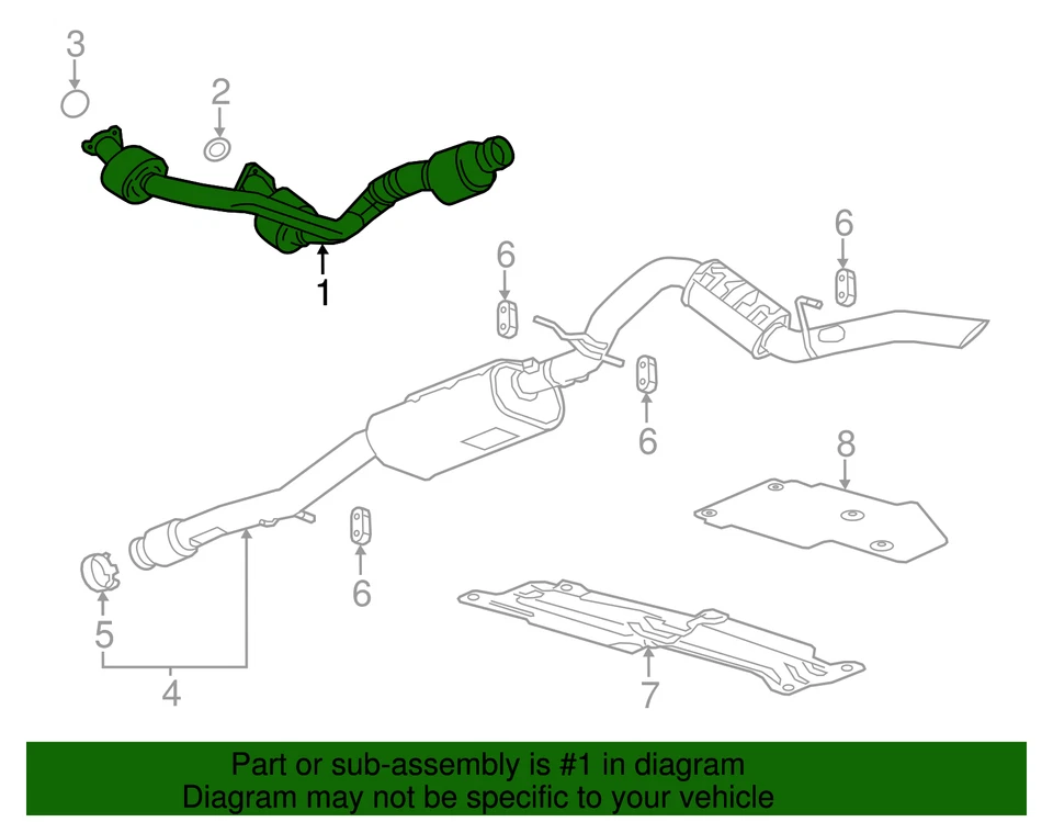 Genuine GM Catalytic Converter 19420276 - Image 2 of 4