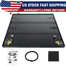5FT Hard Tri-Fold Fit 2017-2024 Honda Ridgeline Folding Tonneau Cover Truck Bed.