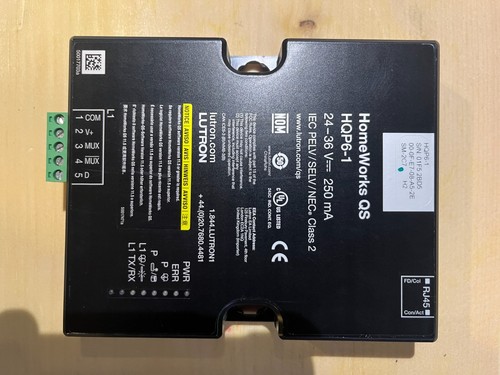 Processeur Lutron Homeworks P6 HQP6-2 - Occasion Fonctionnel - Pour Système Domotique Intelligent