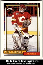 1992-93 Topps Mike Vernon #20 Calgary Flames NHL Hockey