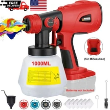 High Pressure Cordless Paint Sprayer for Milwaukee Electric Spray Gun 36000RPM