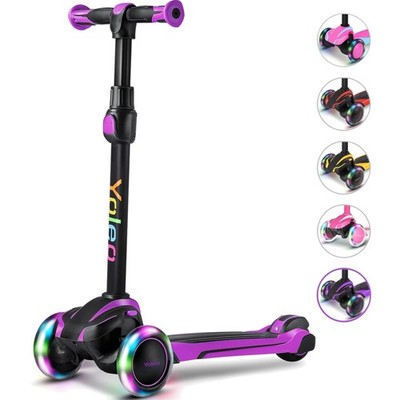 Kinder Roller LED Leuchtrollen verstellbar für 3-12 Jahre Scooter mit Bremse