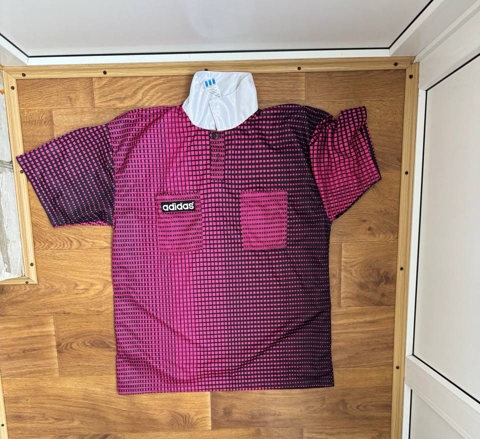 REFEREE JERSEY VINTAGE SOCCER ADIDAS 1994 RETRO FOOTBALL SIZE L T-SHIRT