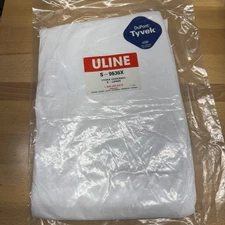 Uline S-9636X Tyvek Coverall  X-Large case of 25 , new, open box 