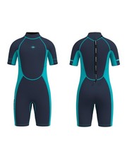 Shorty Wetsuit for Boys Girls Toddlers, 3mm Back Zip Neoprene Keep Warm in Co...