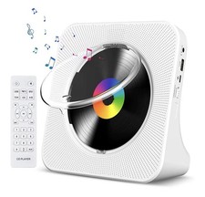 CD Player Portable Bluetooth 5.1 Desktop CD Player with HiFi Sound Speakers